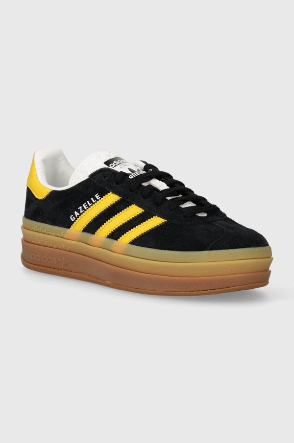 adidas Originals Tenisice od brušene kože adidas Originals Gazelle Bold W boja: crna, IE0422