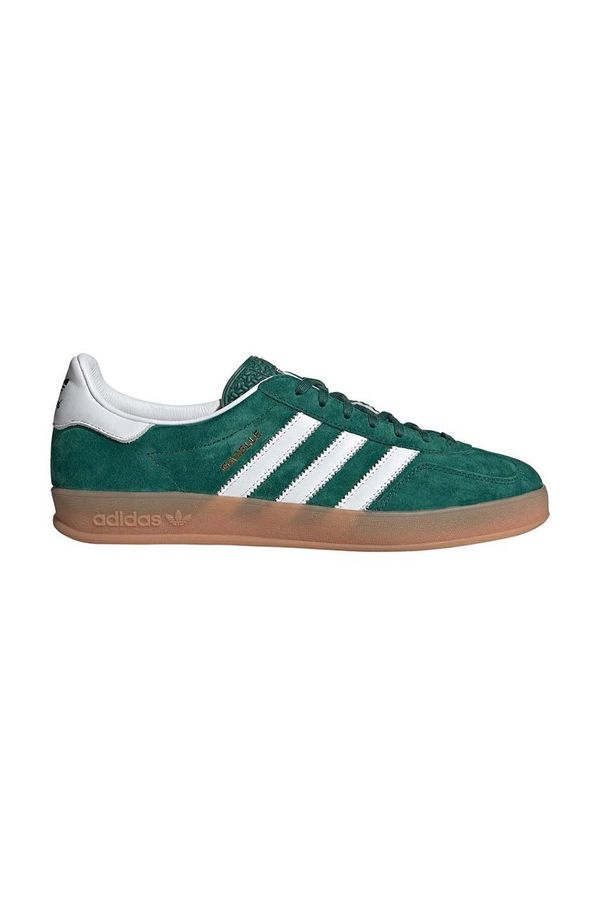 adidas Originals Tenisice od brušene kože adidas Originals Gazelle Indoor boja: zelena, IG1596