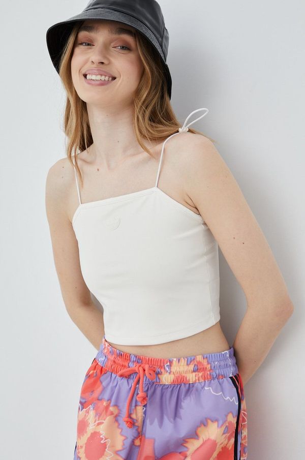 adidas Originals Top adidas Originals Trefoil Moments za žene, boja: bež, HF1988-CWHITE