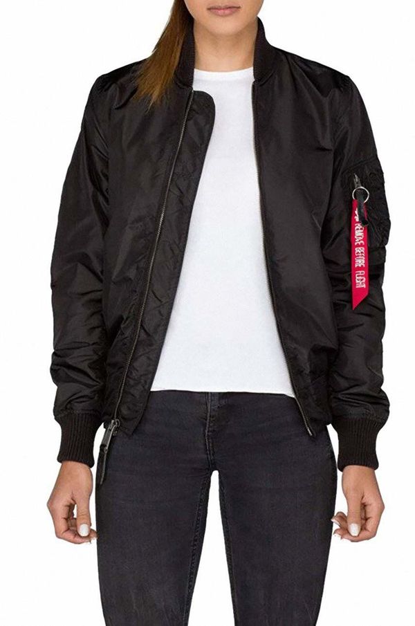 Alpha Industries Bomber jakna Alpha Industries Kurtka MA-1 TT za žene, boja: crna, za prijelazno razdoblje, 141041.03-black
