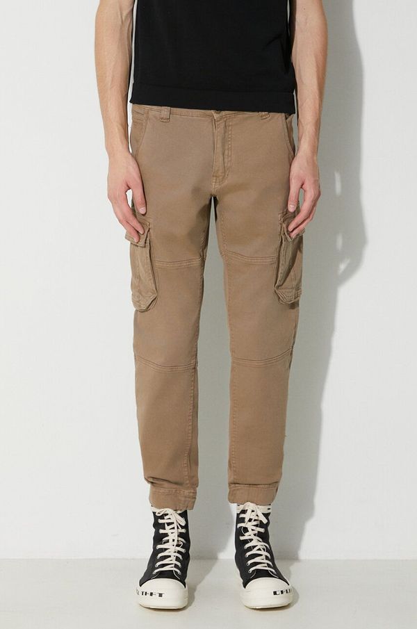 Alpha Industries Hlače Alpha Industries Jogger Army Pant za muškarce, boja: bež, 196210.183-brown 196210.183