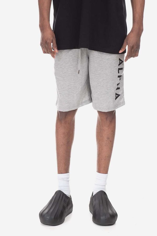 Alpha Industries Kratke hlače Alpha Industries Alpha Jersey za muškarce, boja: siva, 116366.17-grey