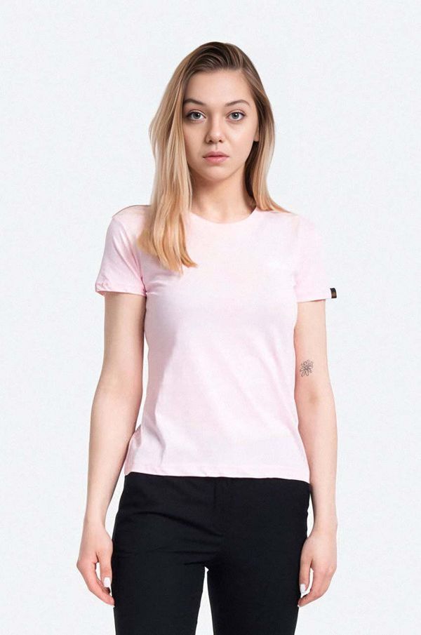 Alpha Industries Pamučna majica Alpha Industries Basic T Logo Wmn boja: ružičasta, 196054.491-pink