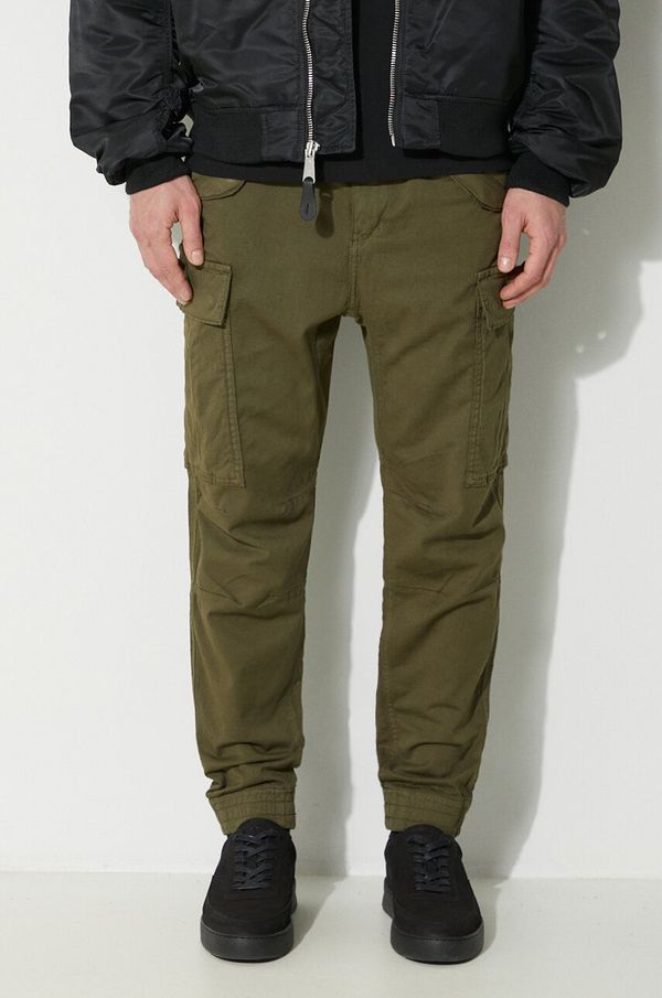 Alpha Industries Pamučne hlače Alpha Industries Airman Pant boja: zelena, 188201.142-green