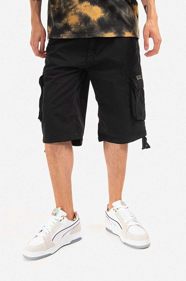 Alpha Industries Pamučne kratke hlače Alpha Industries Jet Short boja: crna, 191200.03-black