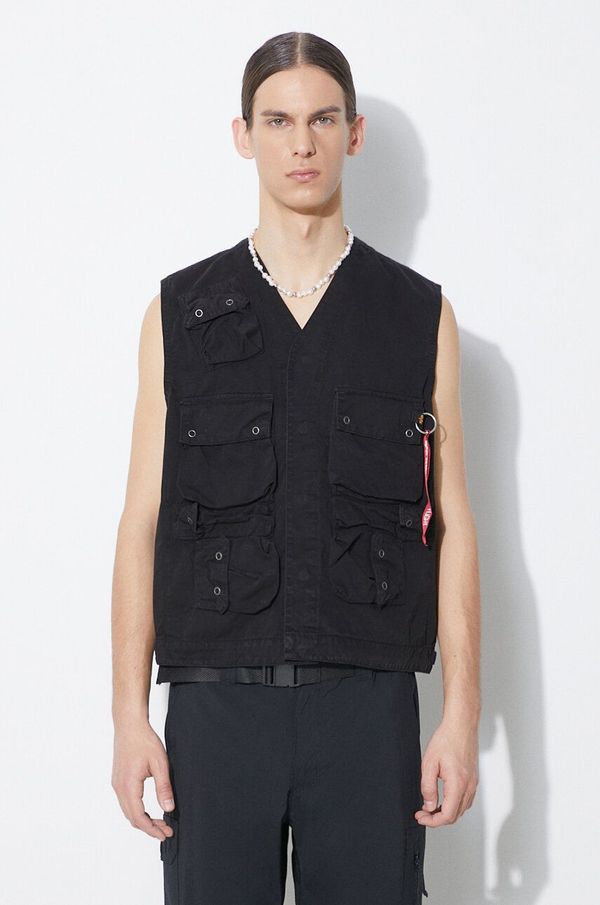 Alpha Industries Prsluk Alpha Industries Military Vest za muškarce, boja: crna, za prijelazno razdoblje, 136113