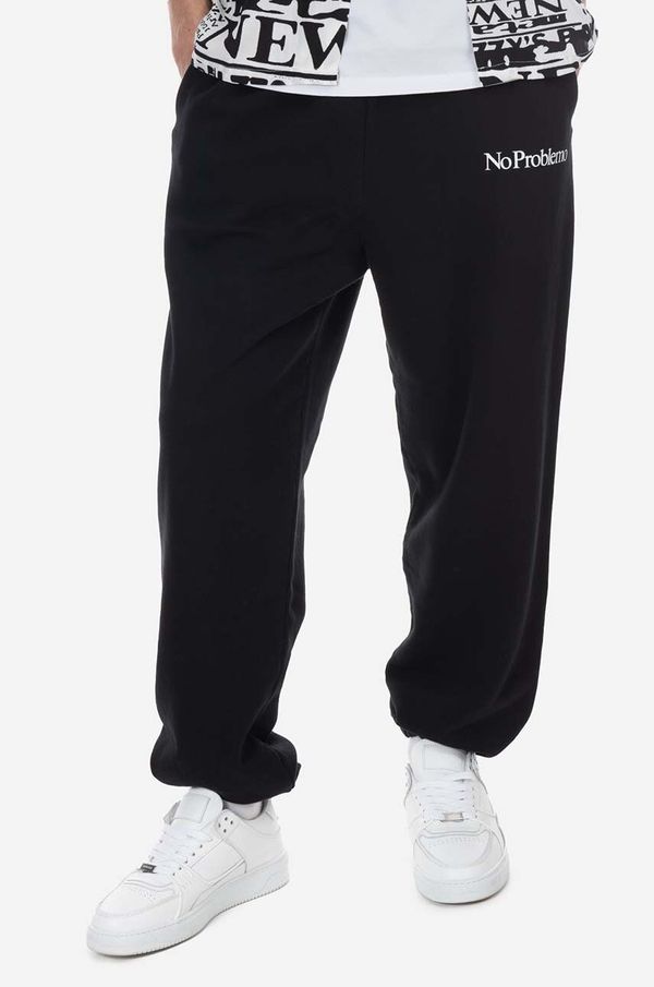 Aries Donji dio trenirke Aries Mini Problemo Sweatpant boja: crna, s tiskom, AR30009 ALPLINE GREEN