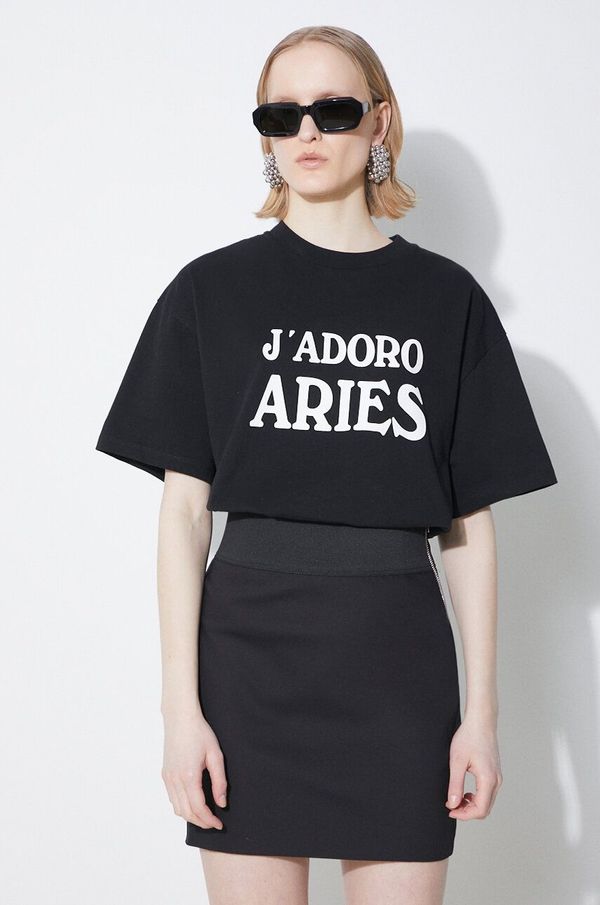 Aries Pamučna majica Aries JAdoro Aries SS Tee boja: crna, s tiskom, SUAR60008X