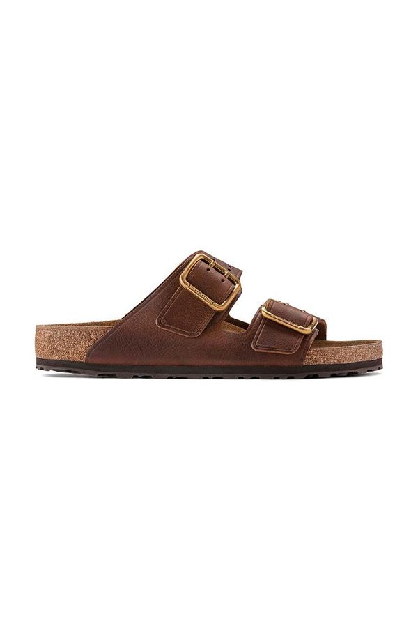 Birkenstock Kožne natikače Birkenstock Arizona Bold Gap za muškarce, boja: smeđa, 1022605
