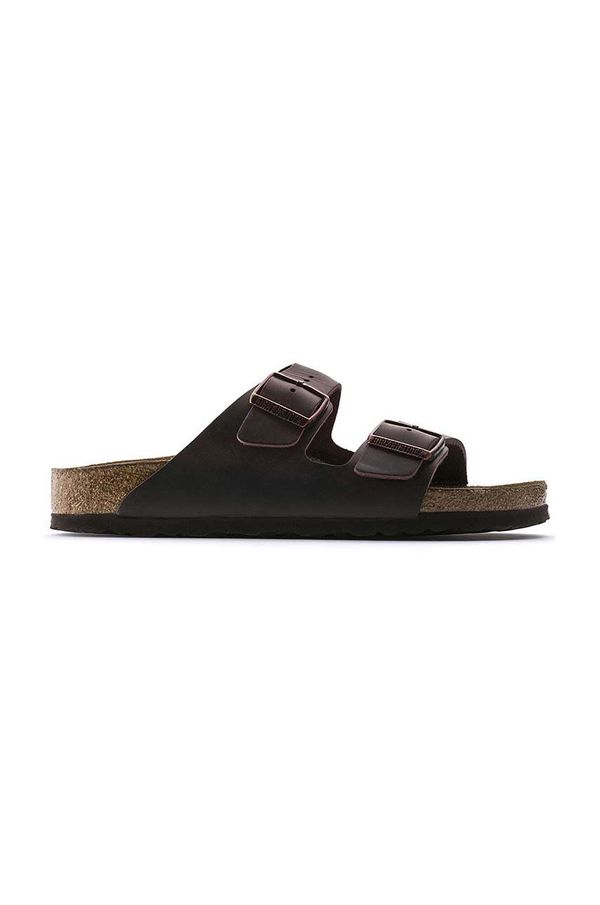 Birkenstock Kožne natikače Birkenstock Arizona za žene, boja: smeđa, 452763-Oil.hab