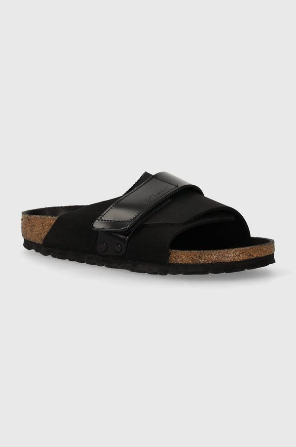 Birkenstock Kožne natikače Birkenstock Kyoto za žene, boja: crna, 1026516