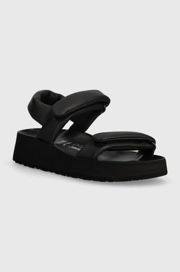 Birkenstock Kožne sandale Birkenstock Theda za žene, boja: crna, s platformom, 1026877