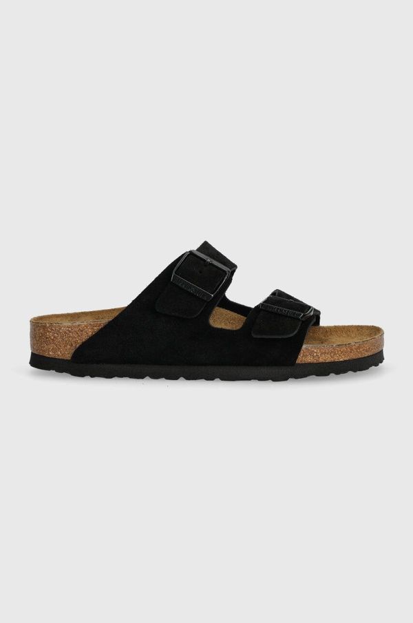 Birkenstock Natikače od brušene kože Birkenstock Arizona za žene, boja: crna, 1027164