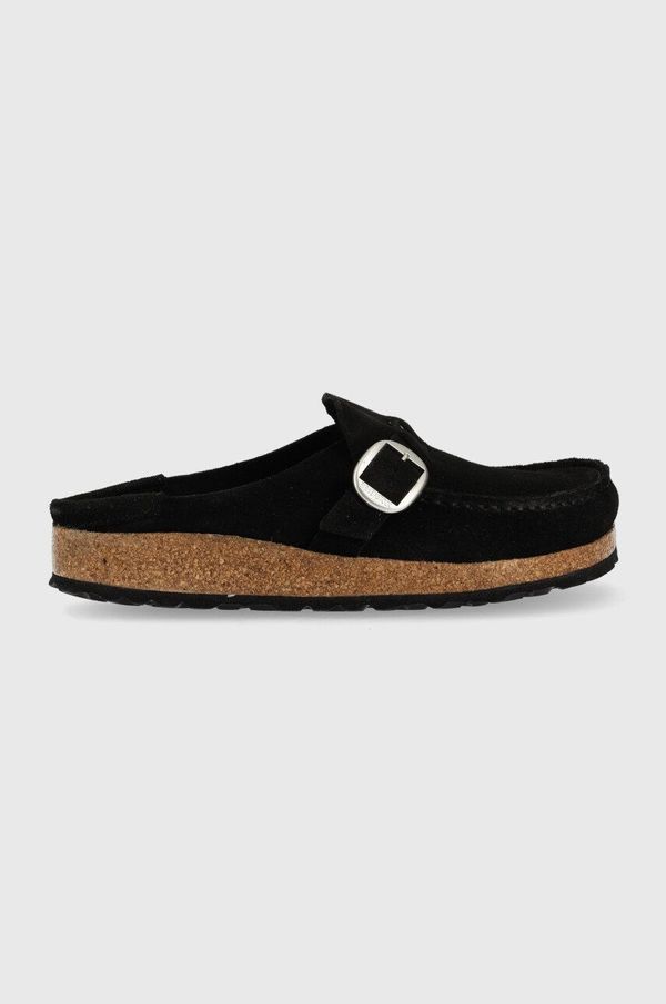 Birkenstock Natikače od brušene kože Birkenstock Buckley za žene, boja: crna, 1017826