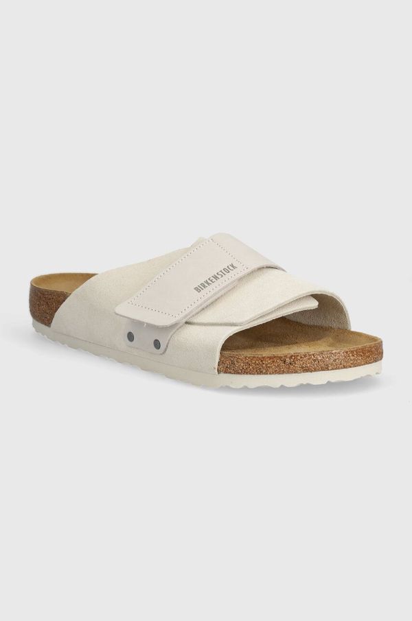Birkenstock Natikače od brušene kože Birkenstock Kyoto za muškarce, boja: bijela, 1024535