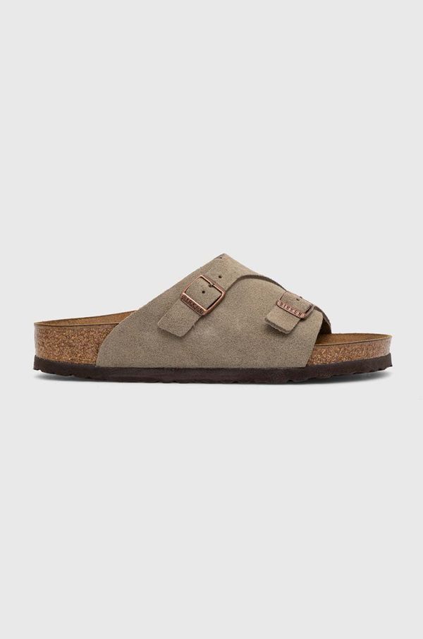 Birkenstock Natikače od brušene kože Birkenstock za žene, boja: siva