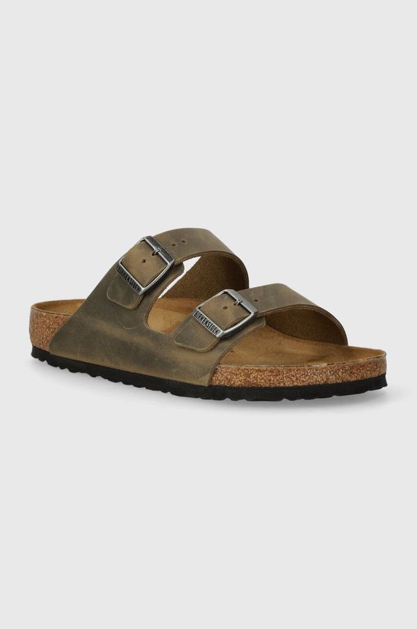 Birkenstock Natikače od nubuk kože Birkenstock Arizona boja: zelena, 1027022