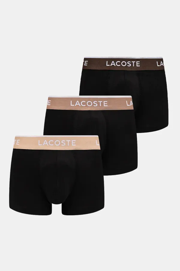 Lacoste Bokserice Lacoste 3-pack za muškarce, boja: crna