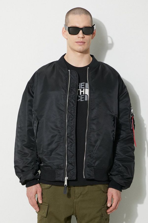Alpha Industries Bomber jakna Alpha Industries MA-1 CS za muškarce, boja: crna, za prijelazno razdoblje, oversize, 136136