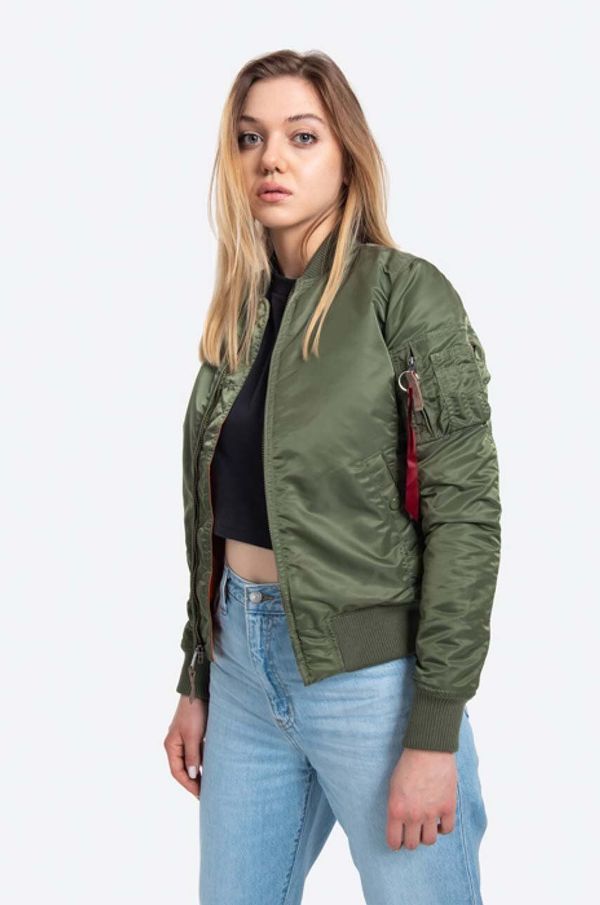 Alpha Industries Bomber jakna Alpha Industries MA-1 VF 59 za žene, boja: zelena, za prijelazno razdoblje, 133009.01-green