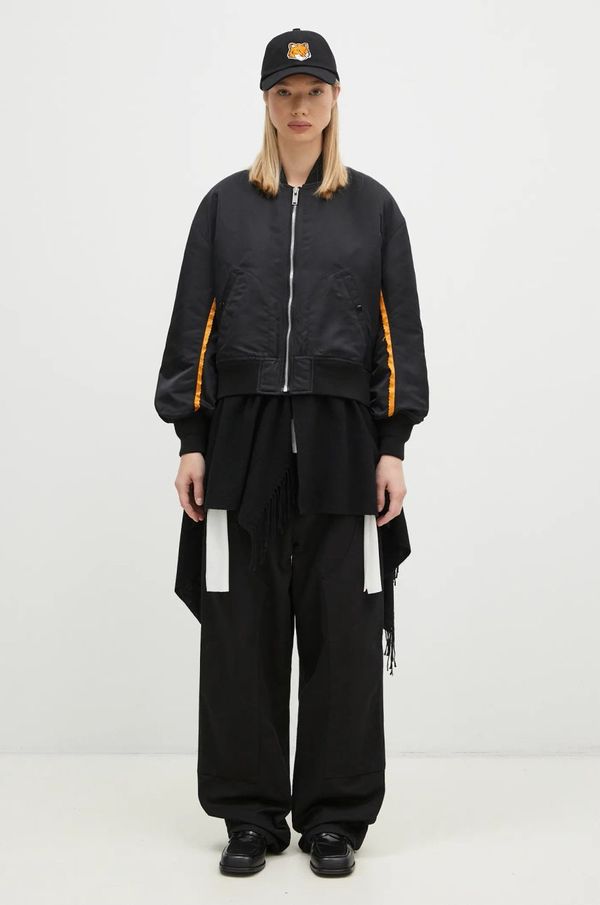 Undercover Bomber jakna Undercover Blouson za žene, boja: crna, za prijelazno razdoblje, oversize, UC2D1202.2