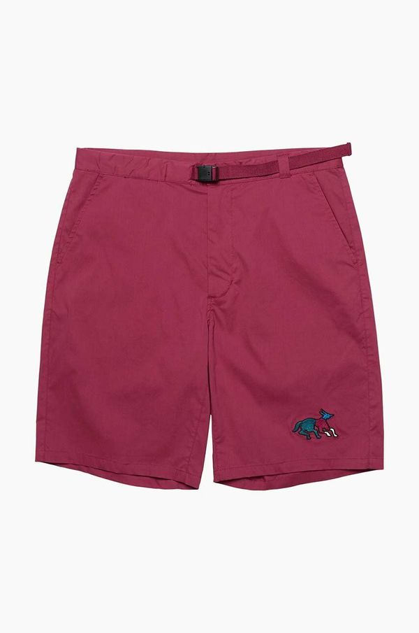 by Parra Kratke hlače by Parra Anxious Dog za muškarce, boja: crvena, 49236.WINE-WINE