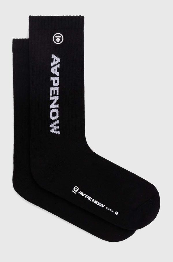 AAPE Čarape AAPE za muškarce, boja: crna, AAPSOM4867XXM