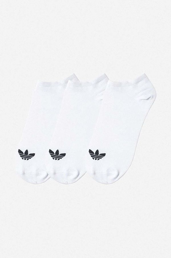 adidas Originals Čarape adidas Originals Trefoil Liner 3-pack boja: bijela, S20273-white