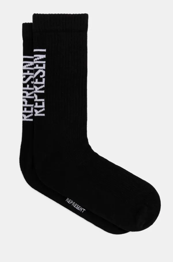 Represent Čarape Represent Logo Socks za muškarce, boja: crna, MLM8871.01