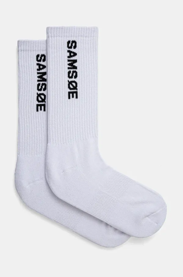 Samsoe Samsoe Čarape Samsoe Samsoe za muškarce, boja: bijela, M24400016