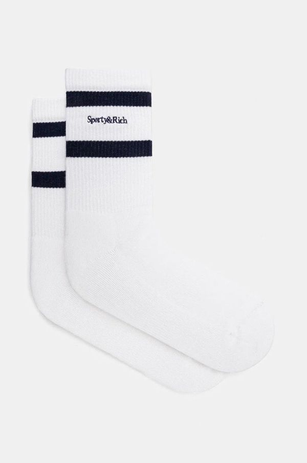 Sporty & Rich Čarape Sporty & Rich Serif Logo boja: bijela, AC026511300WH01