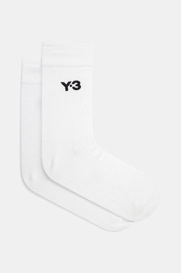 Y-3 Čarape Y-3 CL Sock HI za muškarce, boja: bijela, JP1153