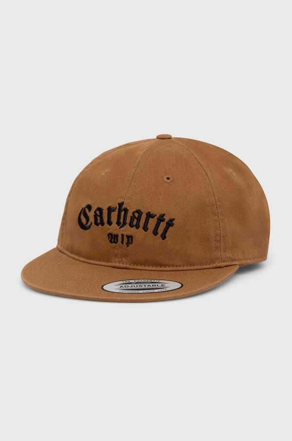 Carhartt WIP Kapa sa šiltom Carhartt WIP Onyx Cap boja: smeđa, s aplikacijom, I032899.08WXX