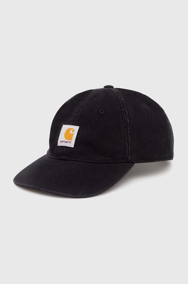 Carhartt WIP Pamučna kapa sa šiltom Carhartt WIP Icon Cap boja: crna, s aplikacijom, I033359.89XX