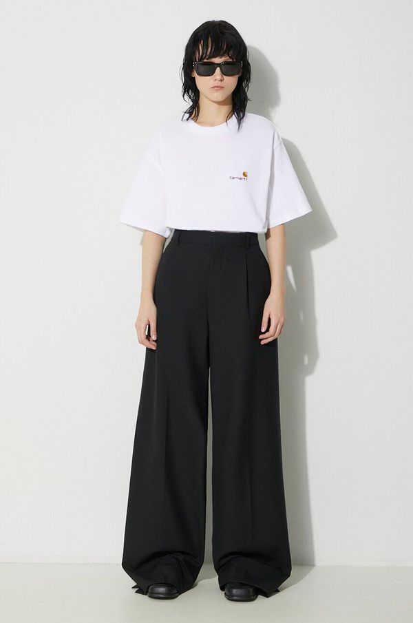 Carhartt WIP Pamučna majica Carhartt WIP S/S American Script T-Shirt za žene, boja: bijela, I032218.02XX