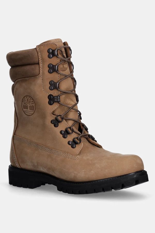 Timberland Cipele od nubuk kože Timberland Premium Tall Lace boja: bež, TB0A2MYWEN31