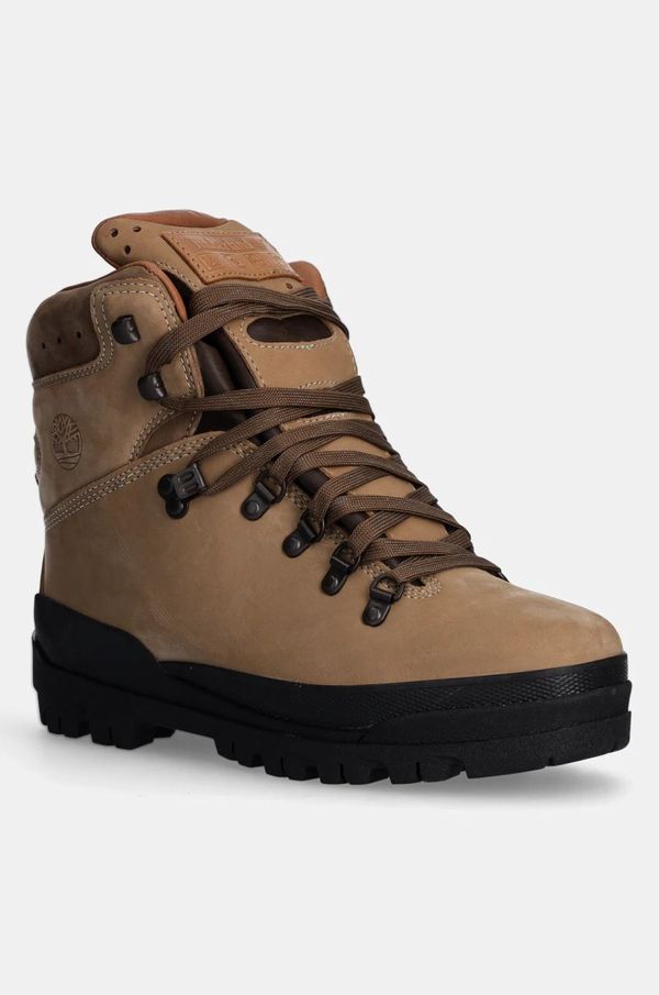 Timberland Cipele od nubuk kože Timberland World Hiker MID LC boja: bež, TB1A1QNTD831