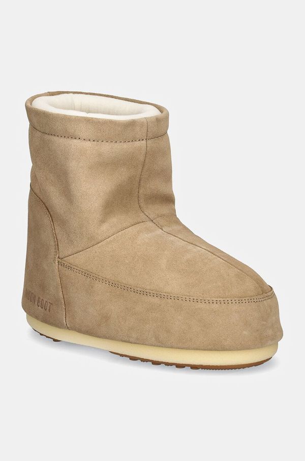Moon Boot Čizme za snijeg od brušene kože Moon Boot Icon Low Nolace Suede boja: smeđa, 80D1409400-L003