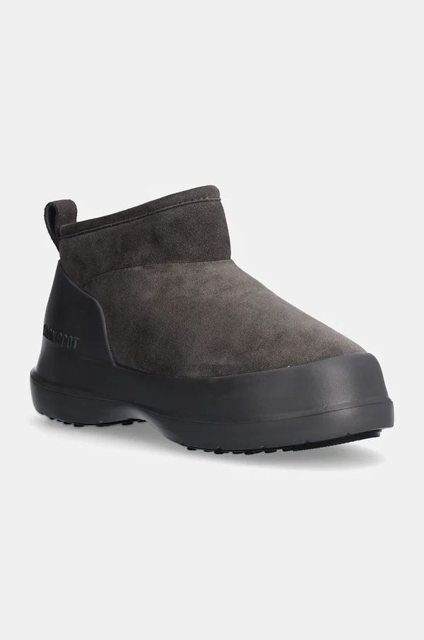 Moon Boot Čizme za snijeg od brušene kože Moon Boot MB LUNA LOW BOOT SUEDE boja: siva, 80D2480040 H005