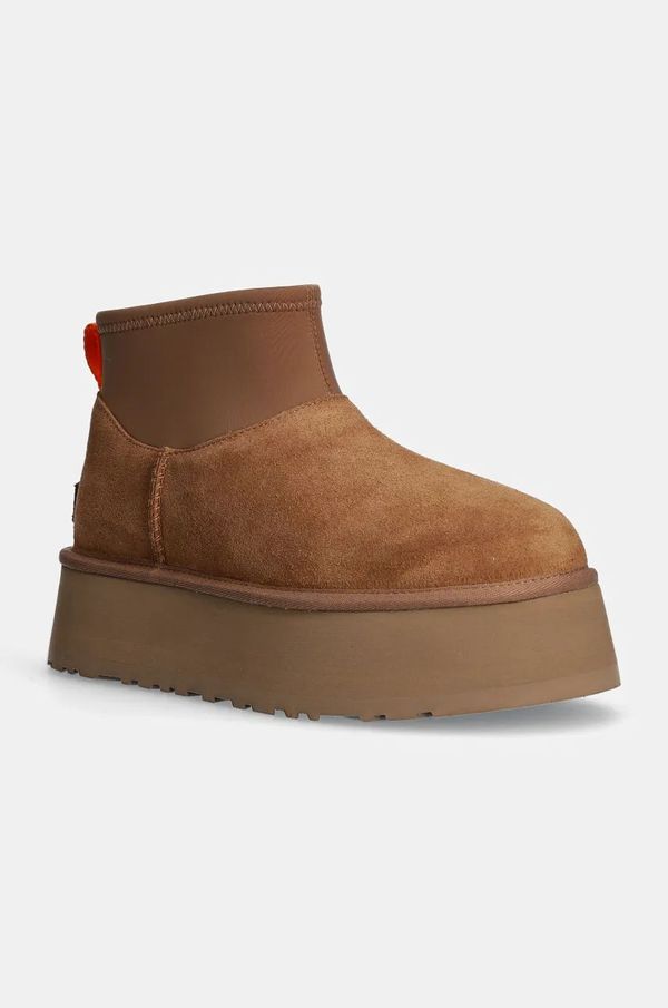 Ugg Čizme za snijeg od brušene kože UGG Classic Mini Dipper boja: smeđa, 1168170-CHE