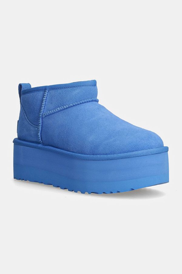 Ugg Čizme za snijeg od brušene kože UGG Classic Ultra Mini Platform 1135092-BGSK