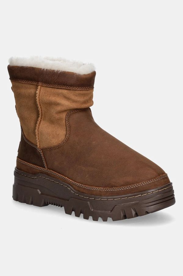 Ugg Čizme za snijeg od brušene kože UGG Heritage Pull On Trailgazer boja: smeđa, 1158213-CHE