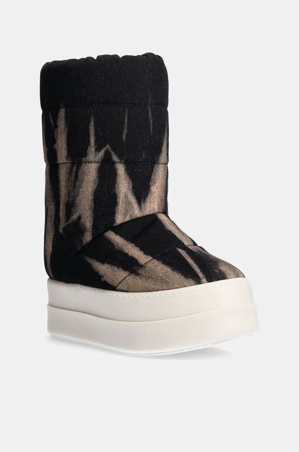 Rick Owens Čizme za snijeg Rick Owens Mega Bumper Lunar za žene, boja: crna, DS02D2838.DBSUPA