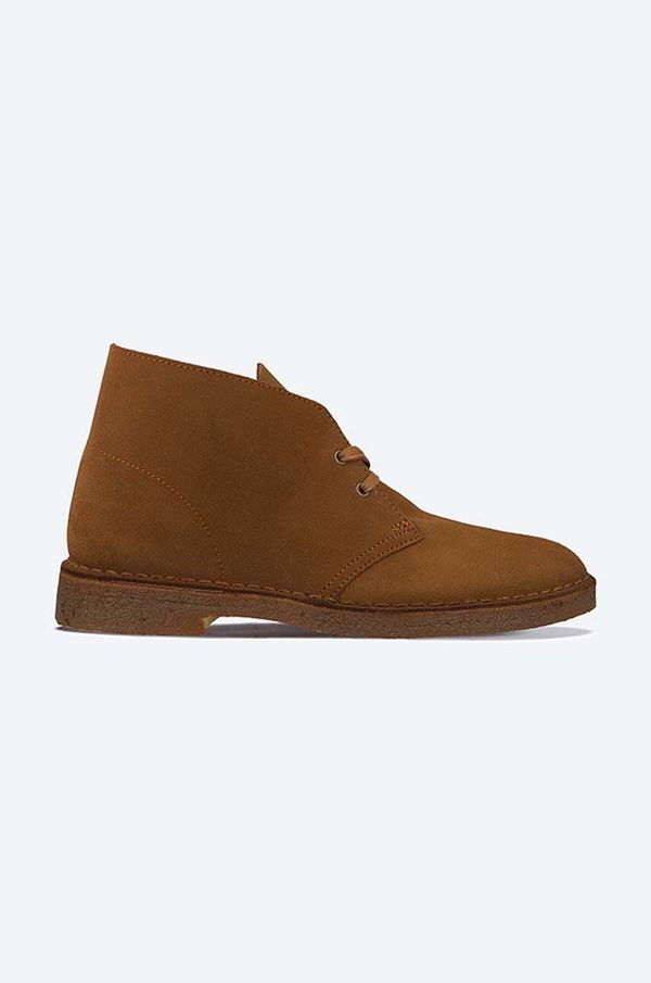 Clarks Originals Cipele od brušene kože Clarks Originals Desert Boot za muškarce, boja: smeđa, 26155481-BROWN