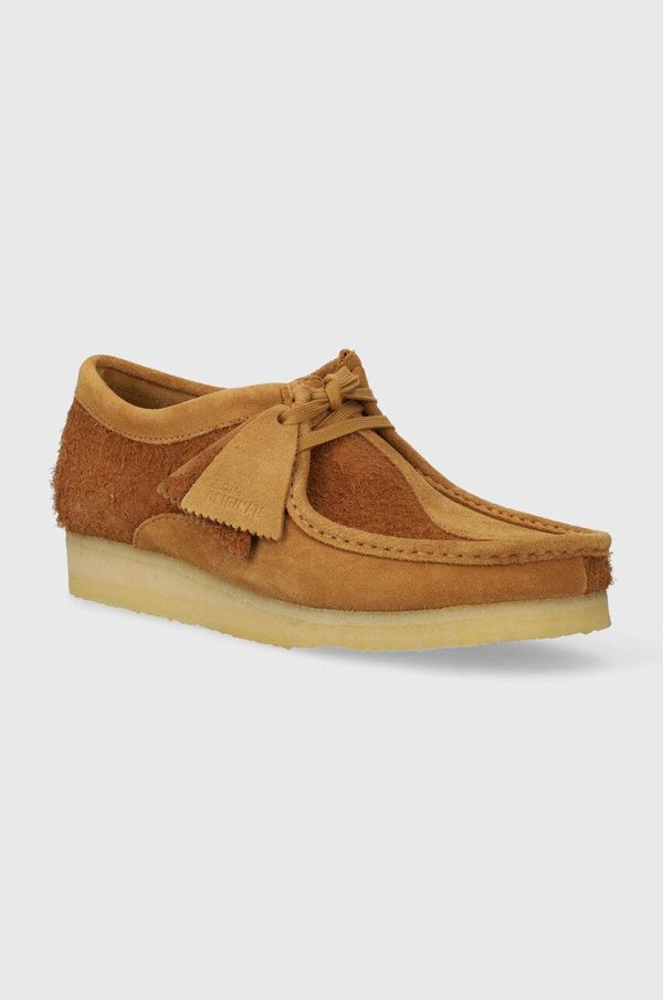 Clarks Originals Cipele od brušene kože Clarks Originals Wallabee za muškarce, boja: smeđa, 26175917