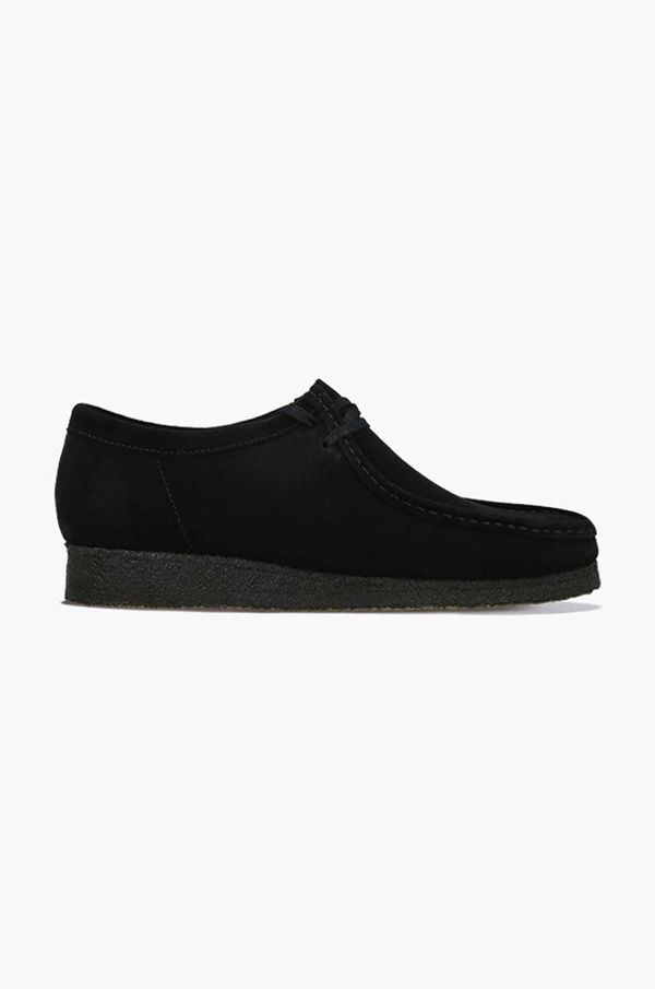Clarks Originals Mokasinke od brušene kože Clarks Wallabee boja: crna, 26155519