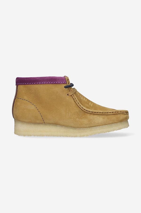 Clarks Originals Mokasinke od brušene kože Clarks Wallabee Boot za žene, boja: smeđa, ravni potplat, 26167961