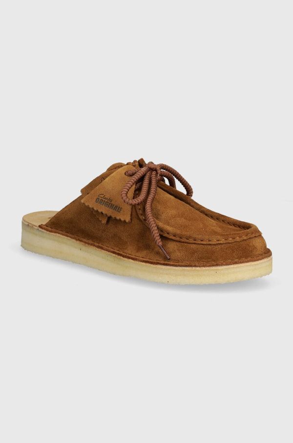 Clarks Originals Natikače od brušene kože Clarks Originals DSRT Nomad Mule za muškarce, boja: smeđa, 26175863