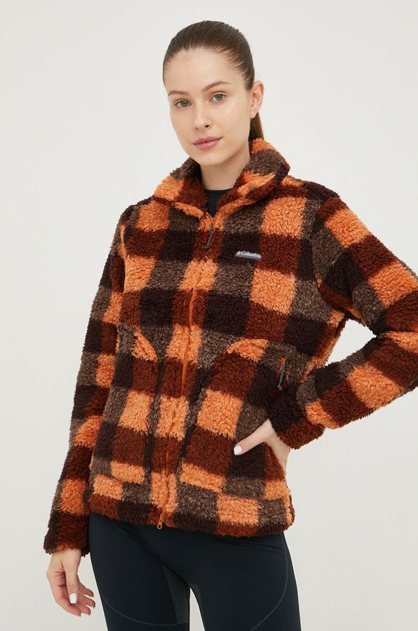 Columbia Dukserica Columbia za žene, boja: tamno plava, s uzorkom, 1905913-575