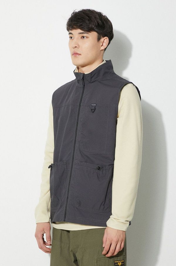 Columbia Prsluk Columbia Landroamer Cargo za muškarce, boja: siva, za prijelazno razdoblje, 2076011